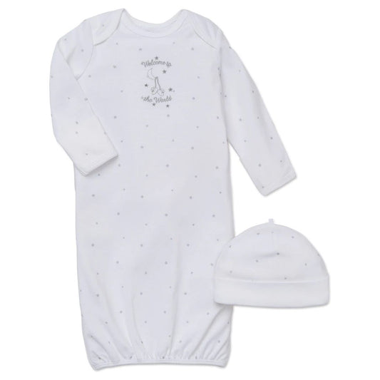 Welcome To The World Sleeper Gown and Hat