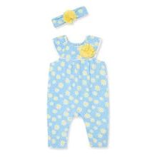 daisy jumpsuit and headband