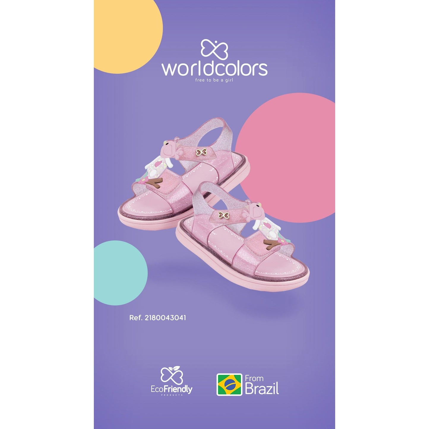 mini glitter pink sandal