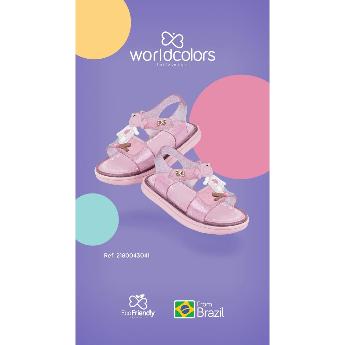 Mini Glitter Pink Sandal PEEK A BOO