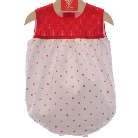 DOTTED ROMPER PEEK A BOO