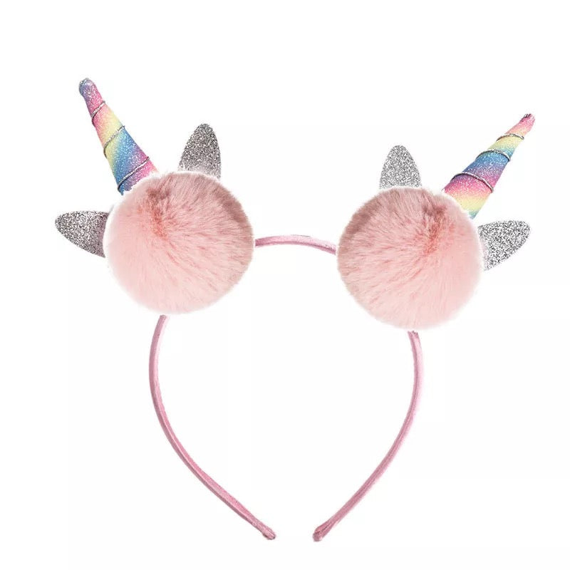 unicorn pom pom headband