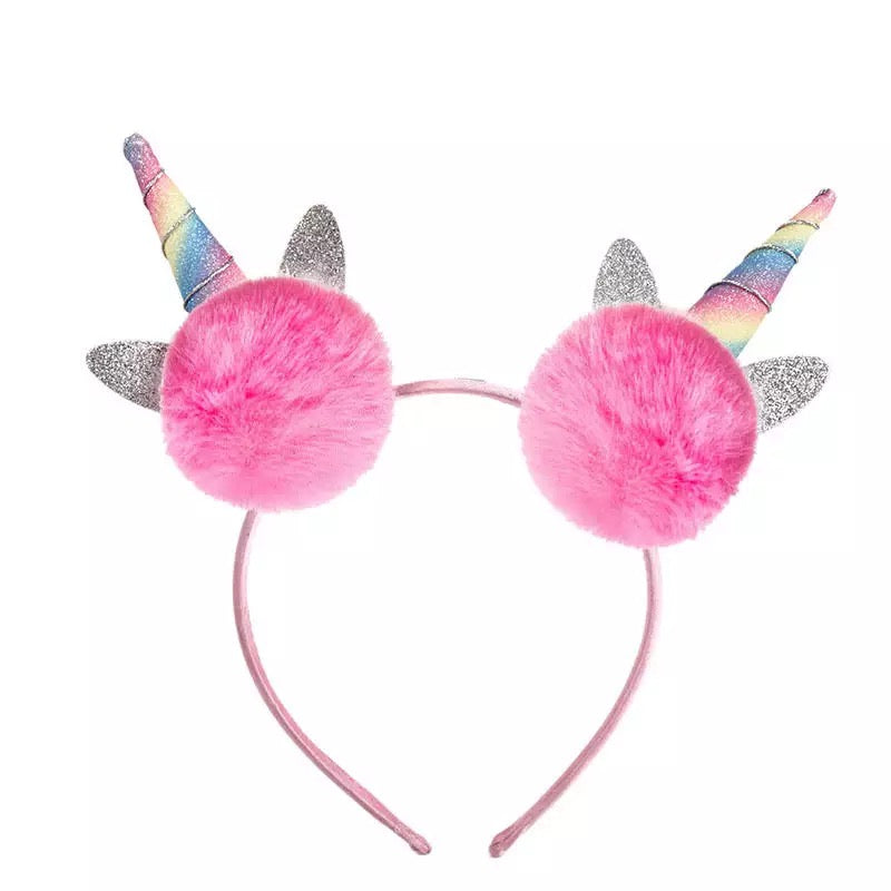 unicorn pom pom headband