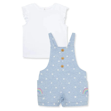 Rainbow Toddler Overall Set