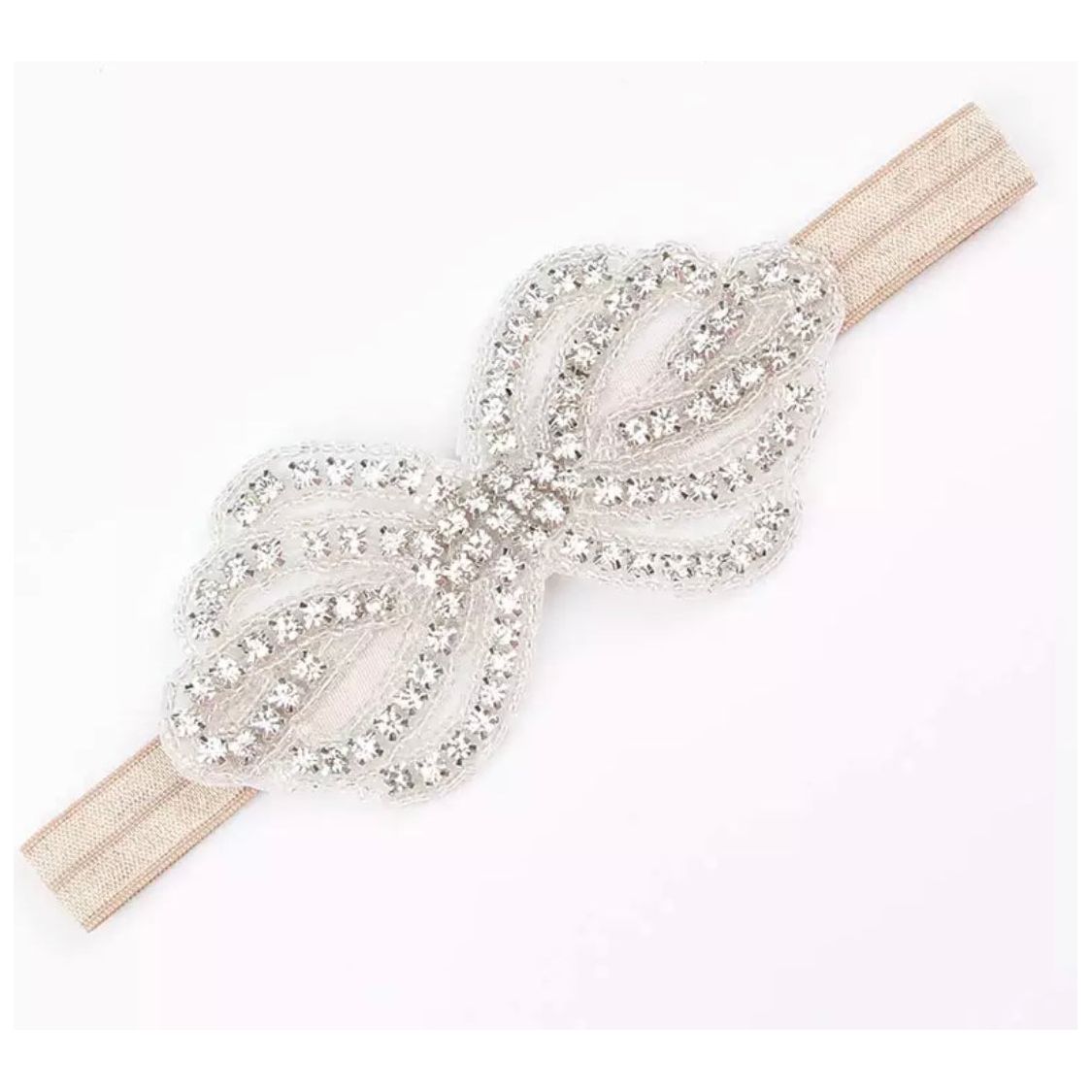 Rhinestone Bow Headband PEEK A BOO