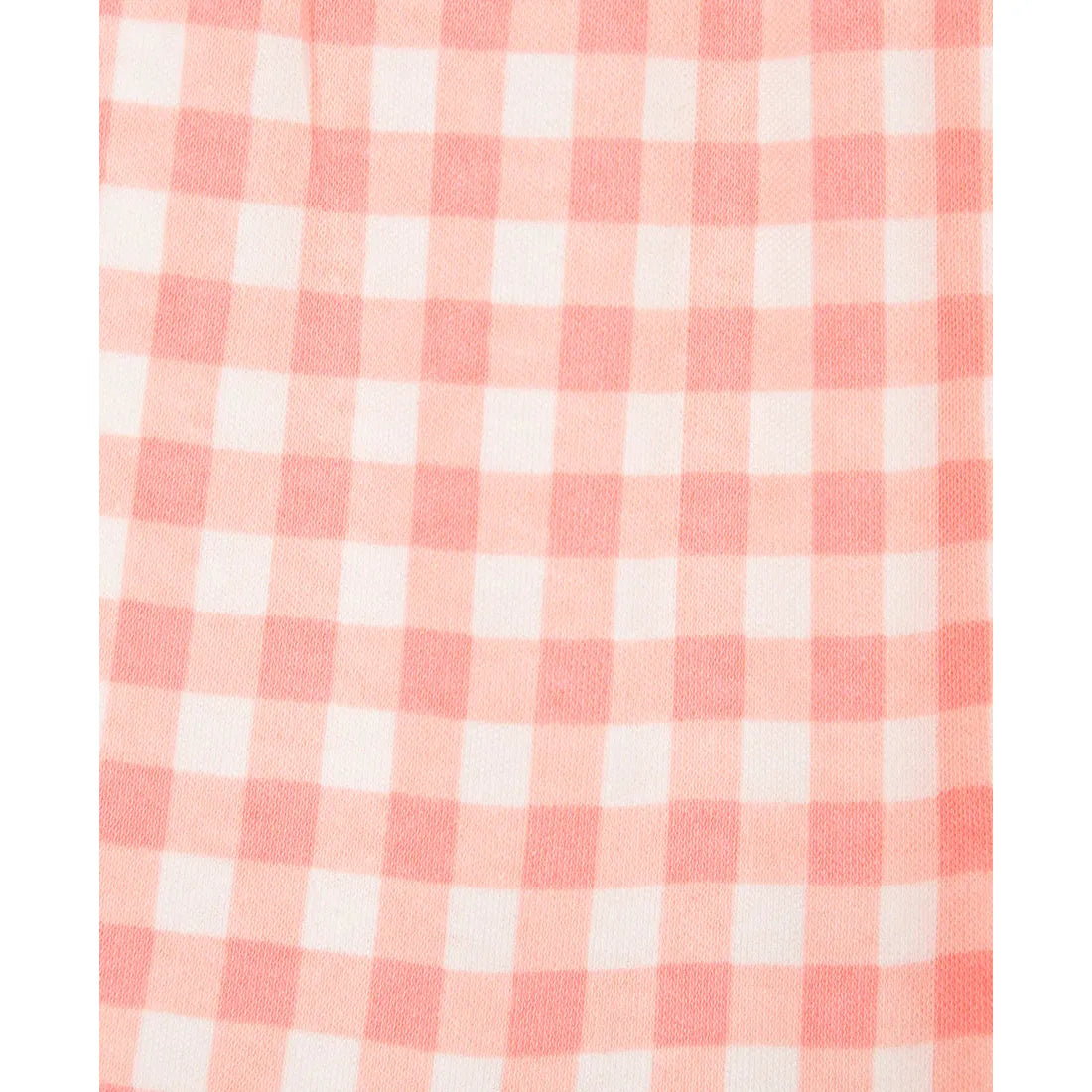 gingham infant jumpsuit and hat