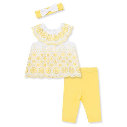 Sunny Eyelet Woven Infant Tunic Set