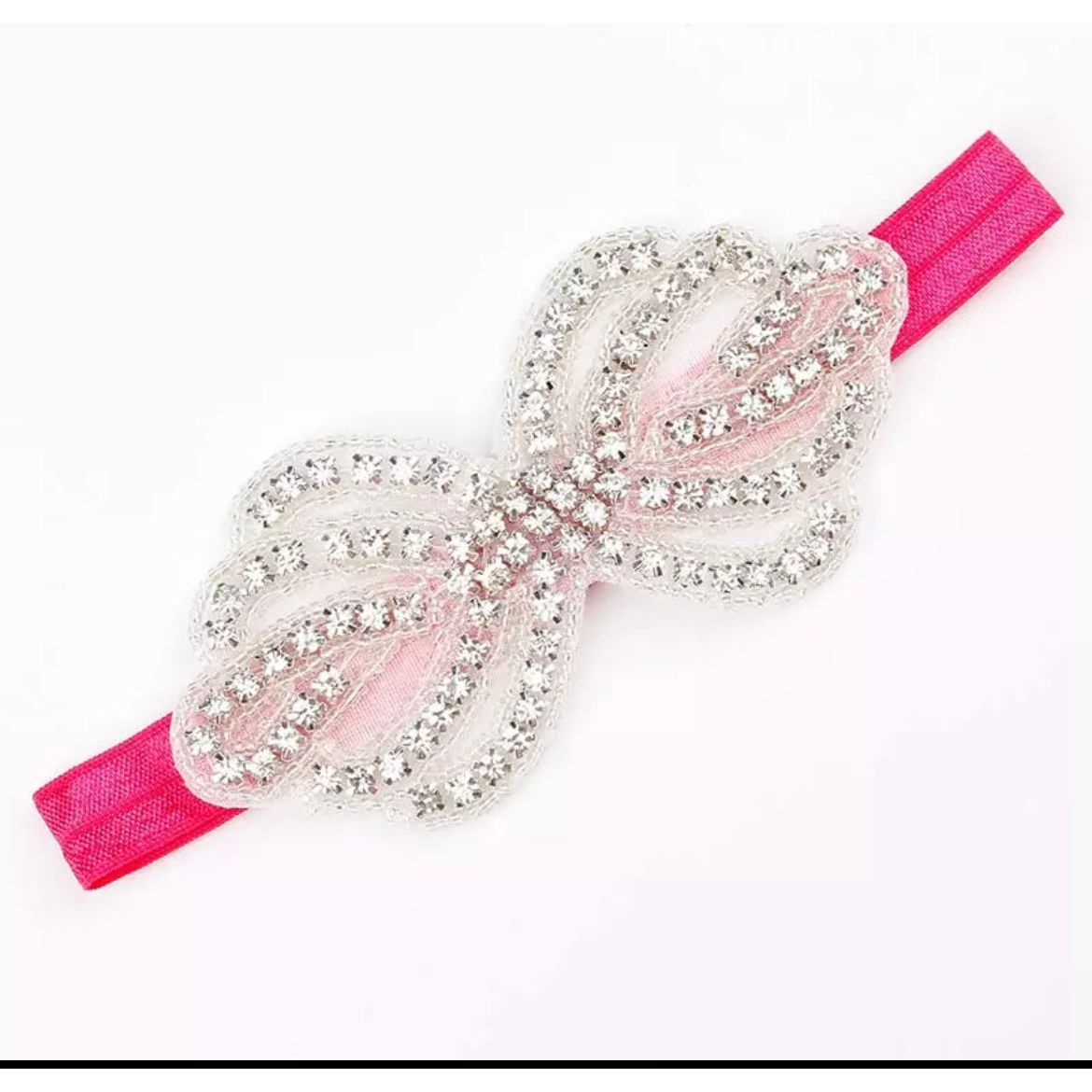 Rhinestone Bow Headband PEEK A BOO