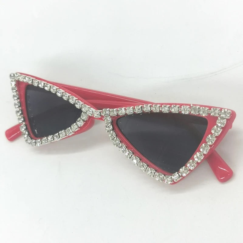 Cat Rhinestone Sunglasses PEEK A BOO