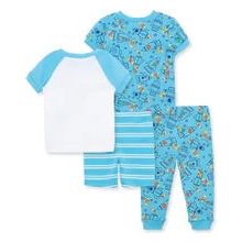 space 4-piece pajama set peek a boo