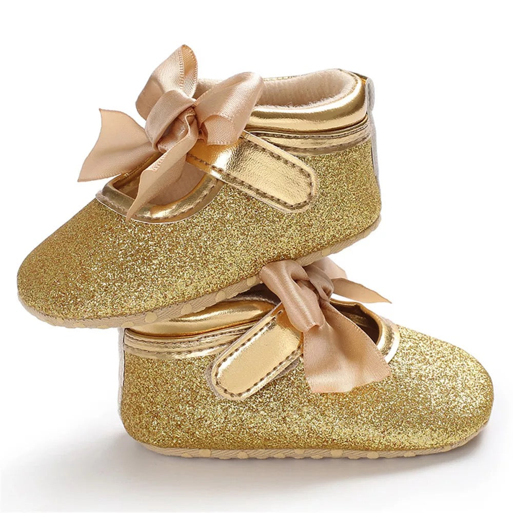 glitter baby first walkers