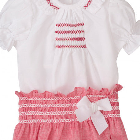 LAMPEDUSA Top And Nappy Cover pants And Bow PEEK A BOO