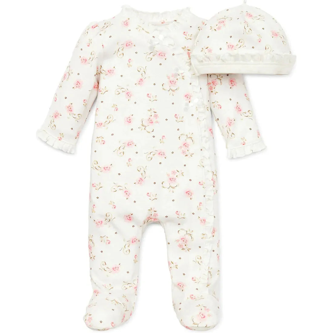 vintage rose footed set