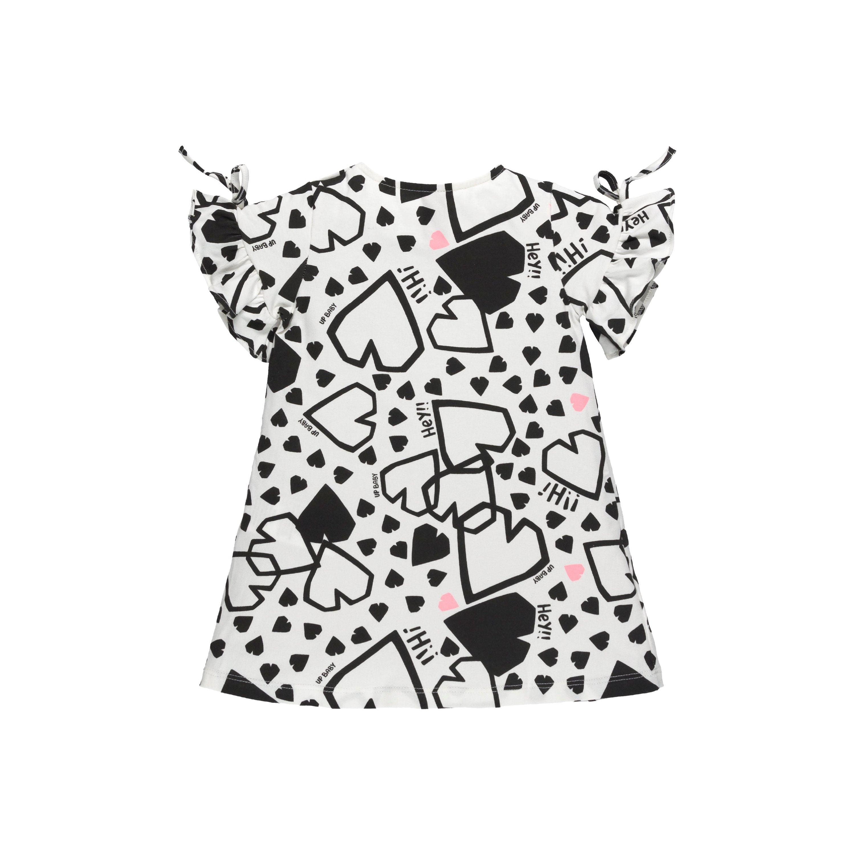 Hearts All Around B&W Tunic PEEK A BOO
