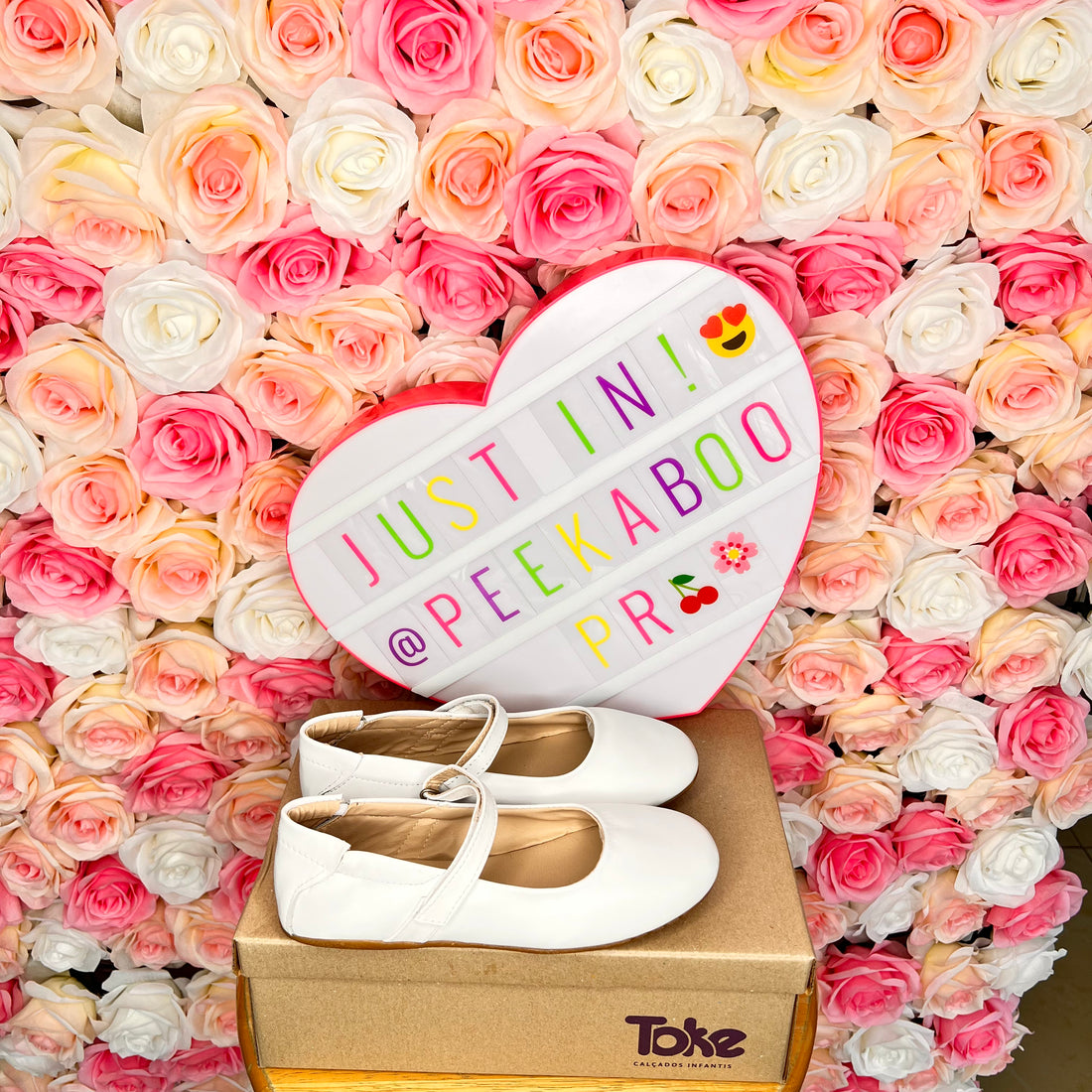 “Big Girls” Leather Mary Jane (white) PEEK A BOO