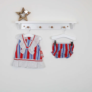 GIRLS DRESS WITH KNICKER PEEK A BOO