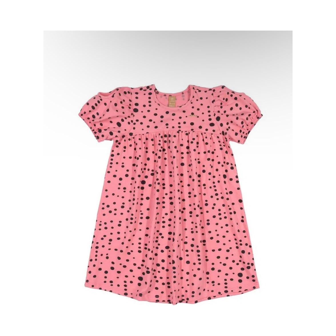 polka dots pink dress