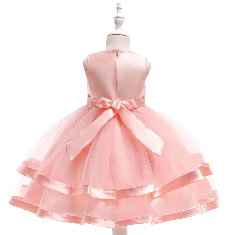 Pink Pearl Girl Dress PEEK A BOO