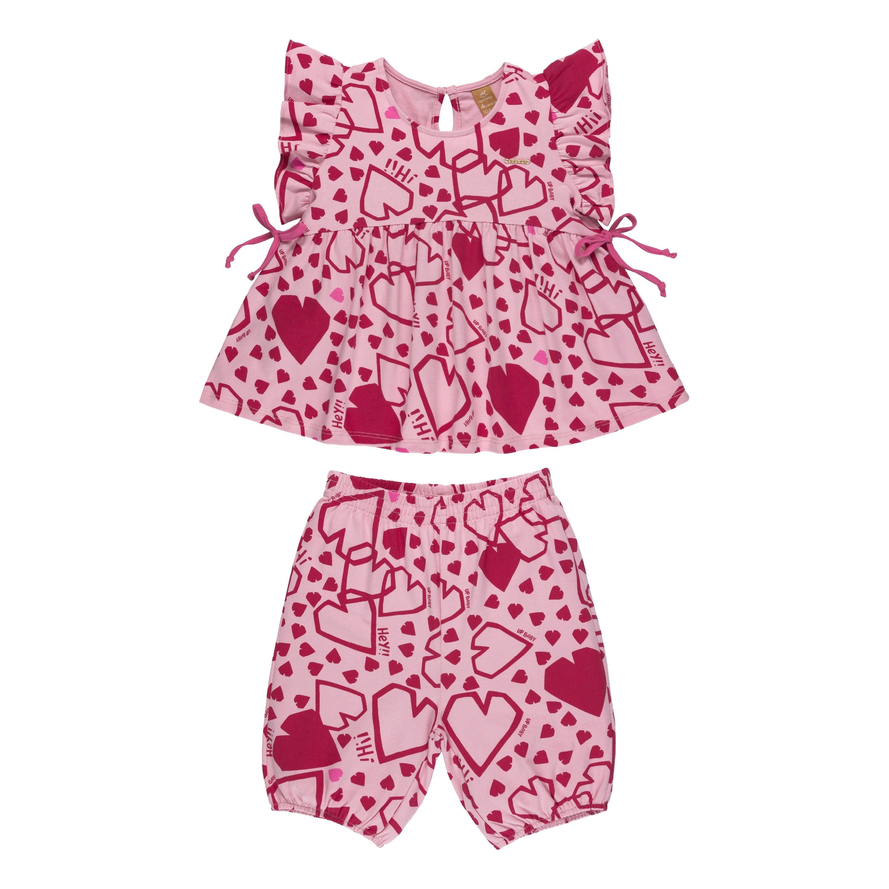 Hearts All Around Pants Set PEEK A BOO