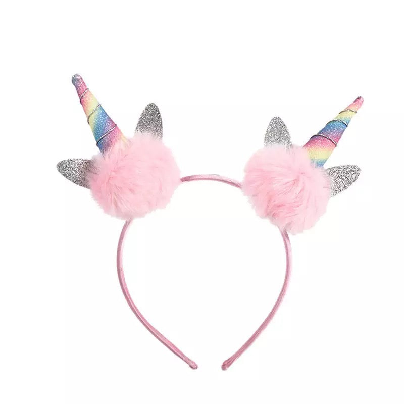 unicorn pom pom headband