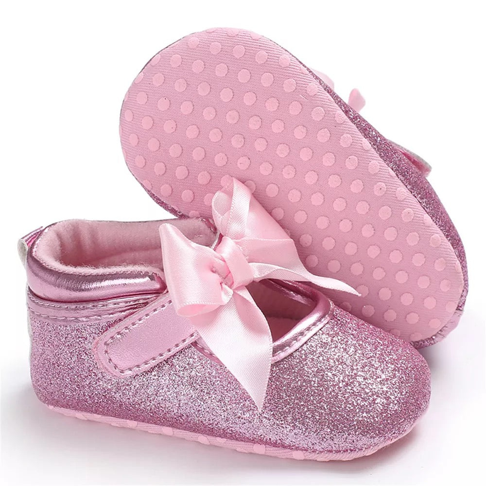 glitter baby first walkers