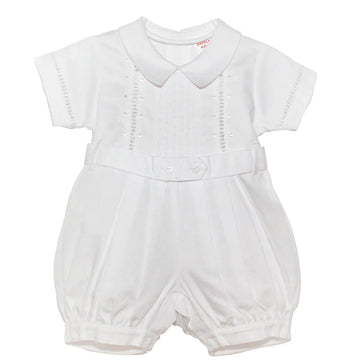 Benjamin White Romper PEEK A BOO