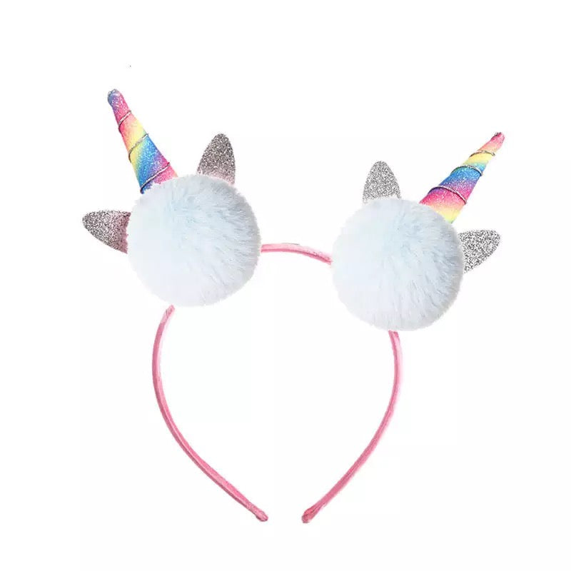 unicorn pom pom headband