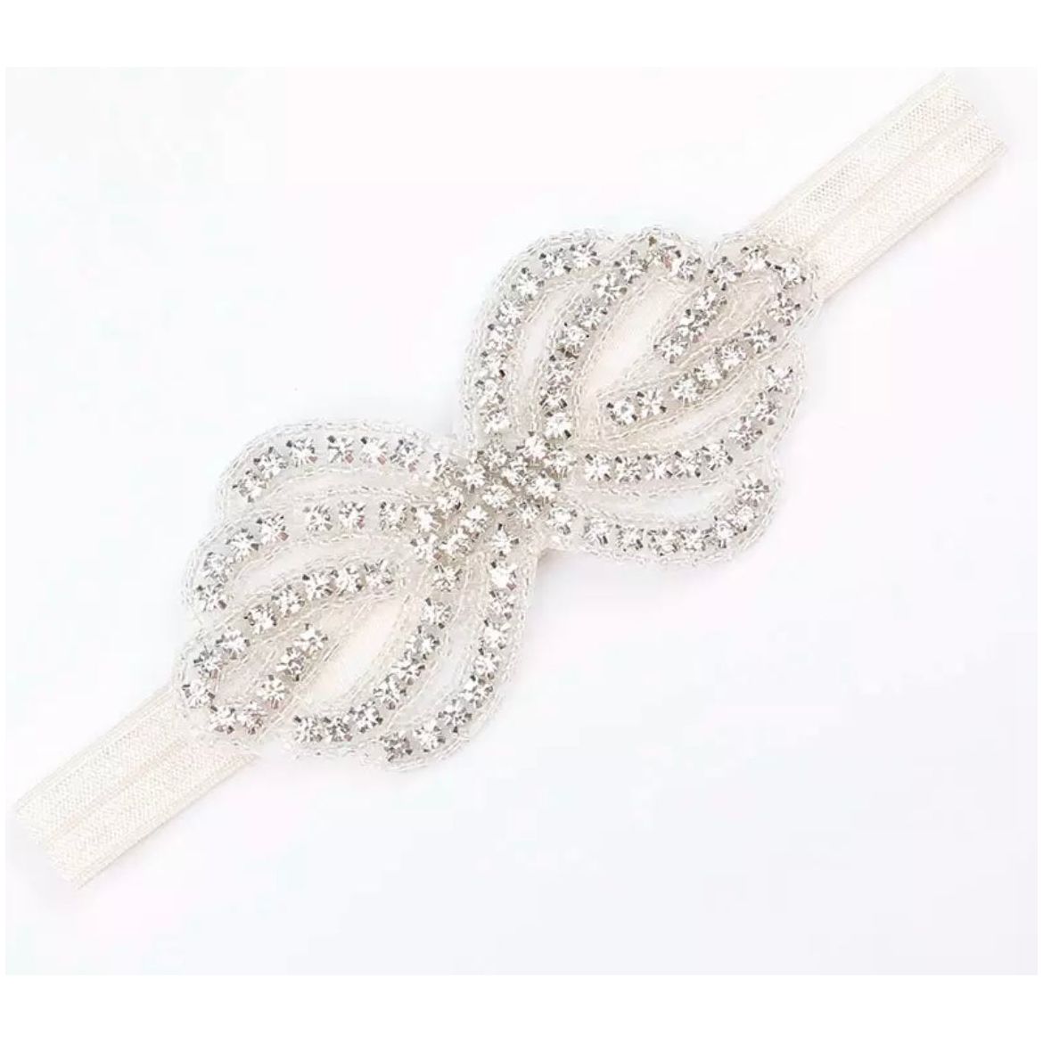 Rhinestone Bow Headband PEEK A BOO
