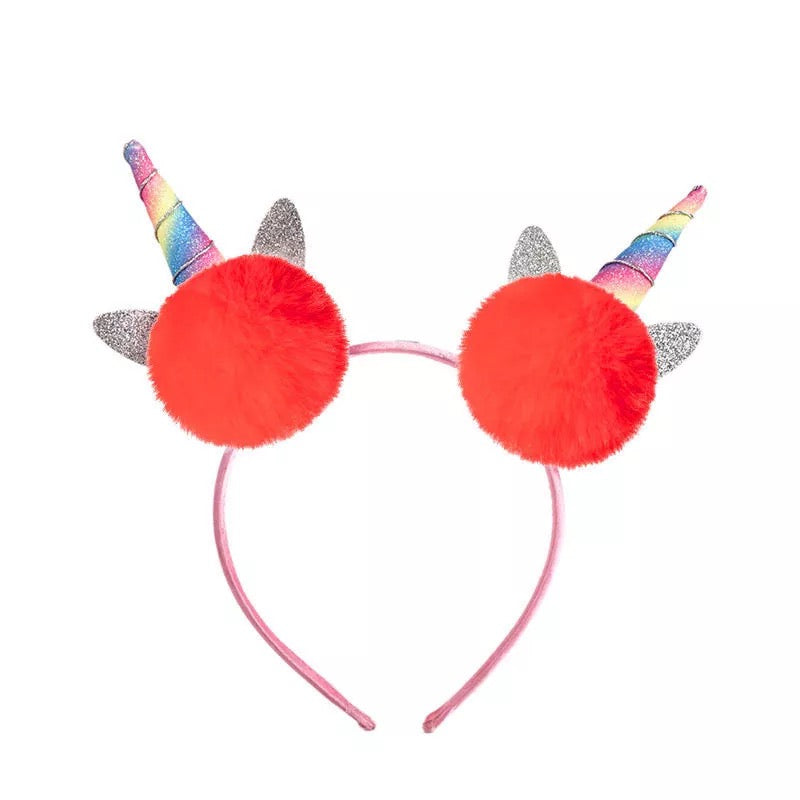 unicorn pom pom headband
