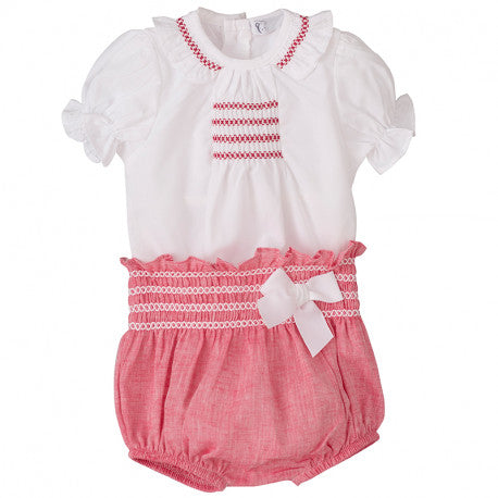 LAMPEDUSA Top And Nappy Cover pants And Bow PEEK A BOO