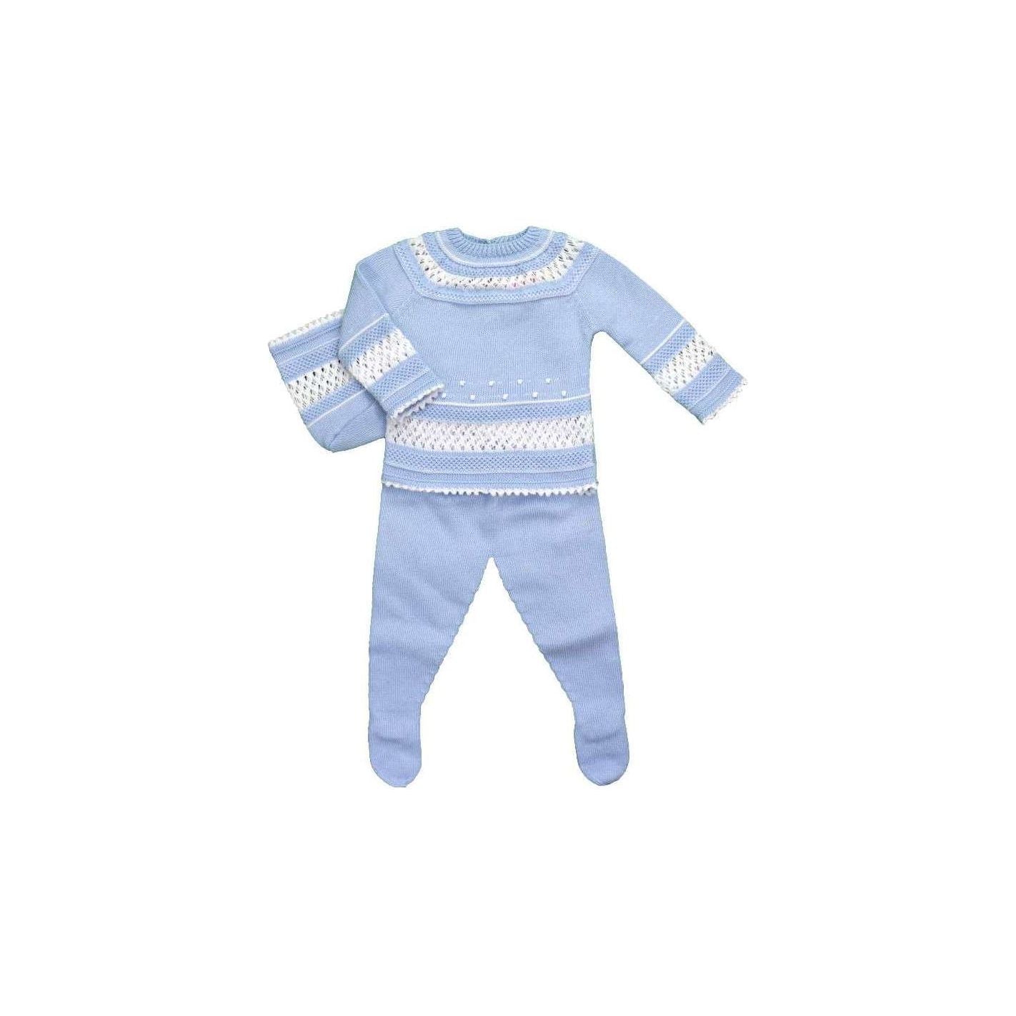 NEWBORN WOOL SET GARBANZO