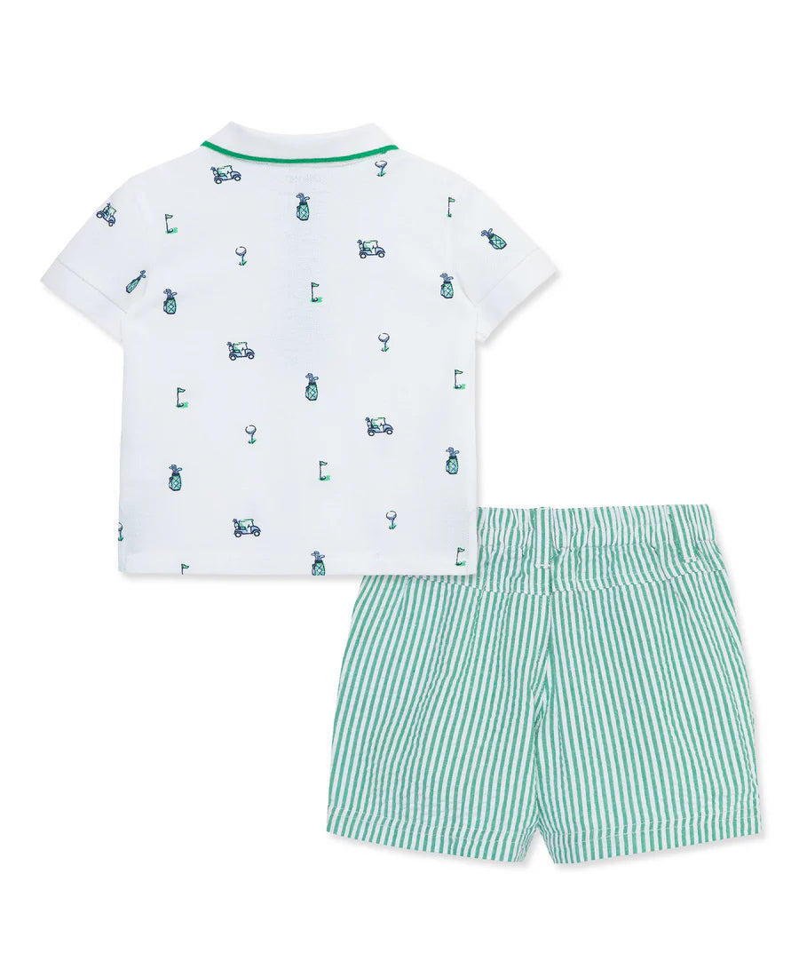 golf polo short set