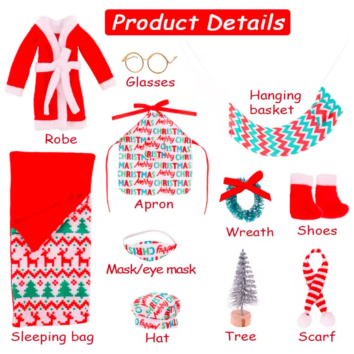 10Pcs/Set Elf Doll Clothes PEEK A BOO