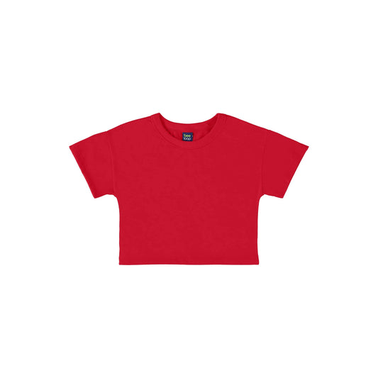 Single jersey crop top PEEK A BOO