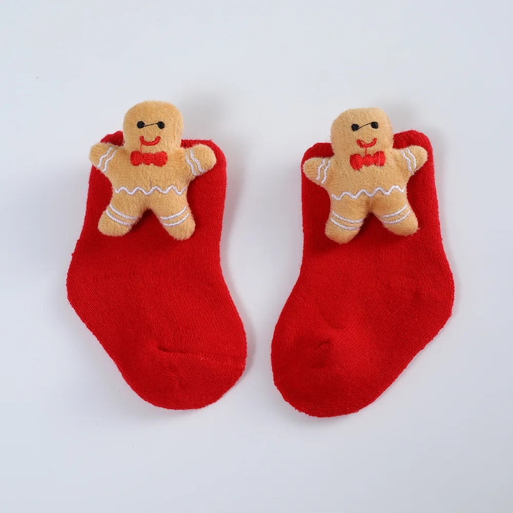 Christmas Baby Socks PEEK A BOO