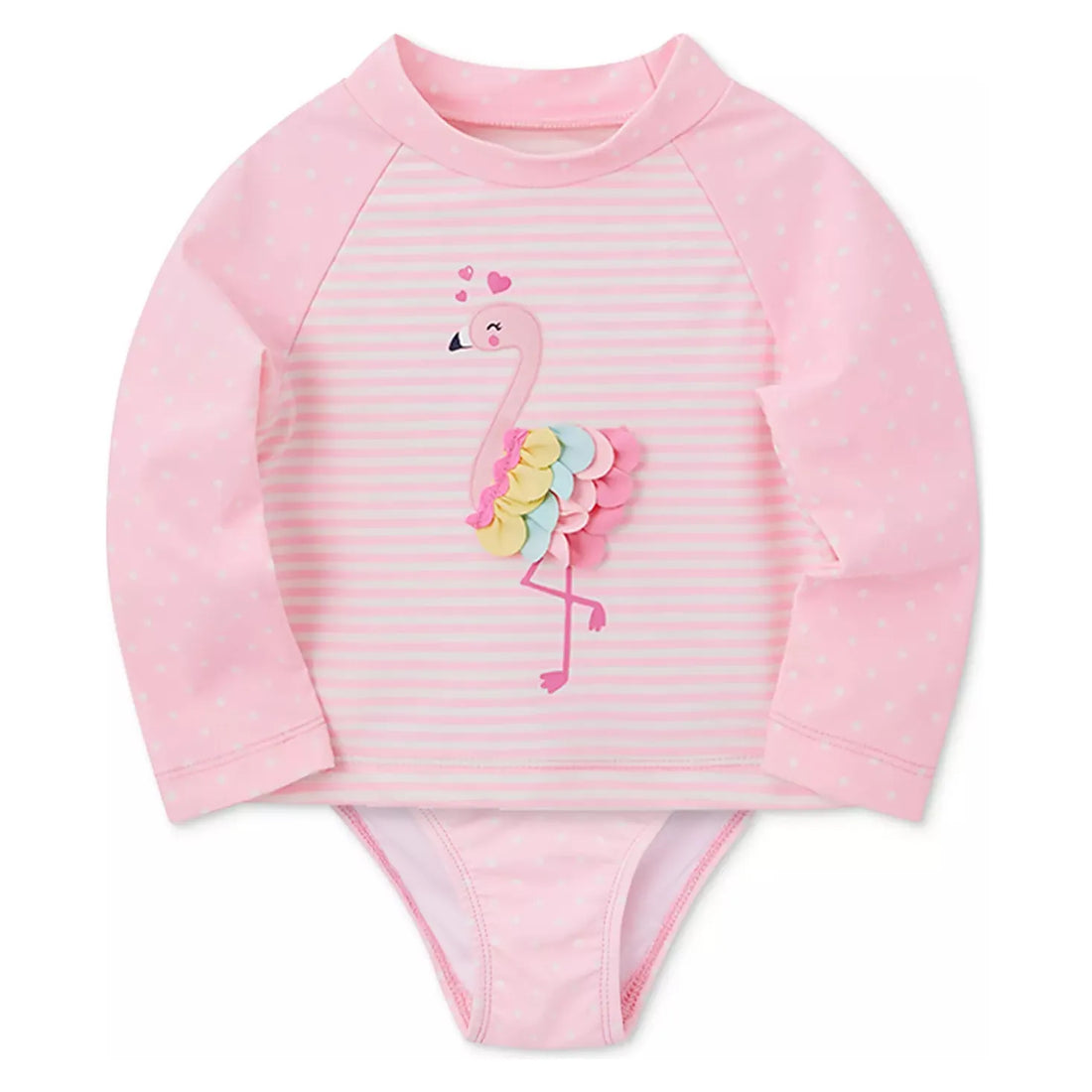 Flamingo Rashgaurd Set PEEK A BOO