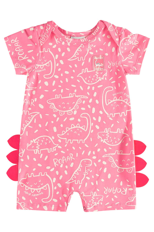 Pink Dino Romper