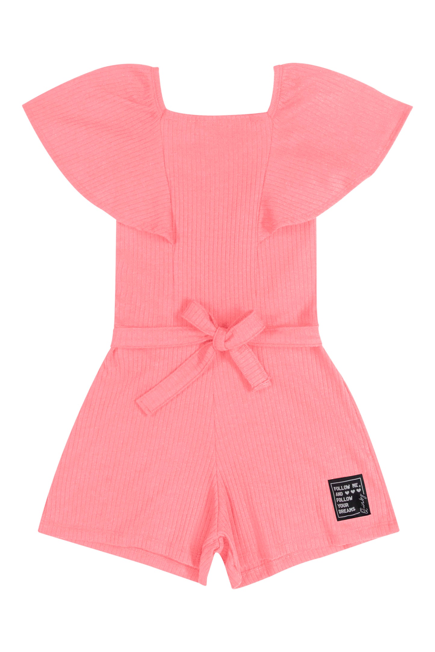 peach puff romper