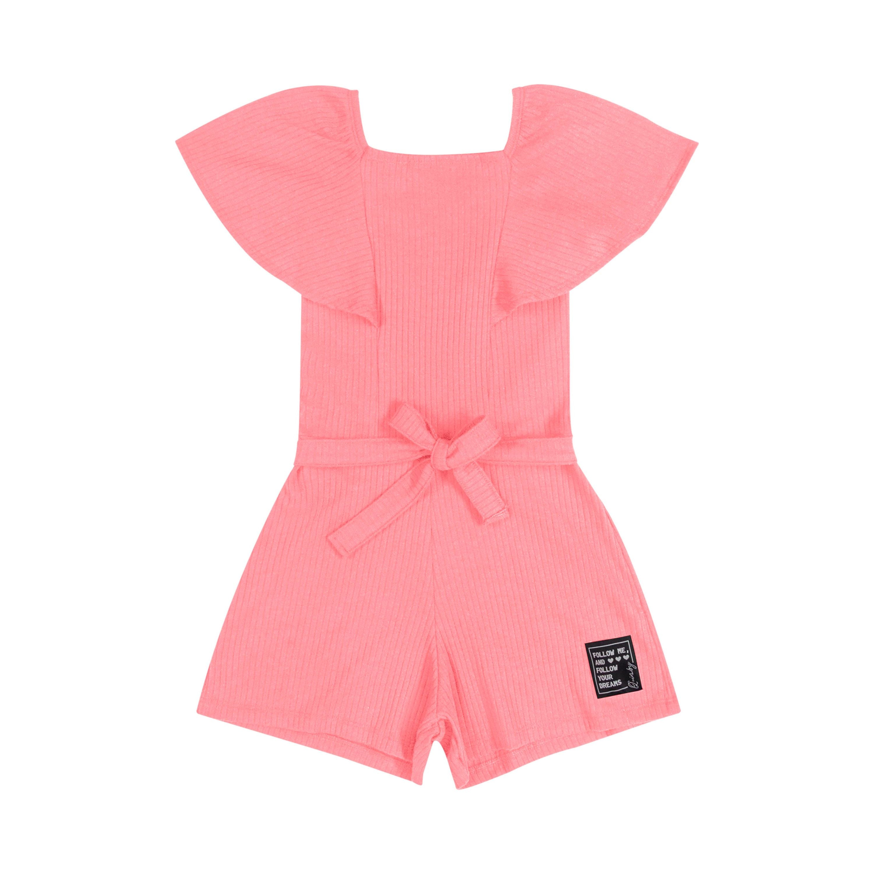 Peach Puff romper PEEK A BOO