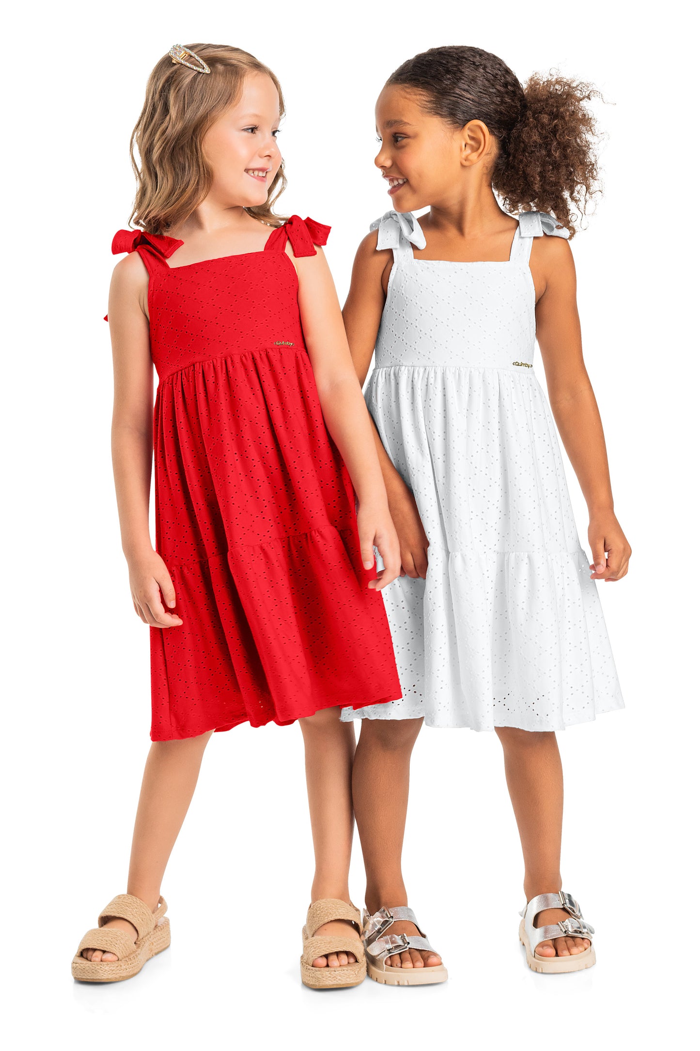 red girls laise dress