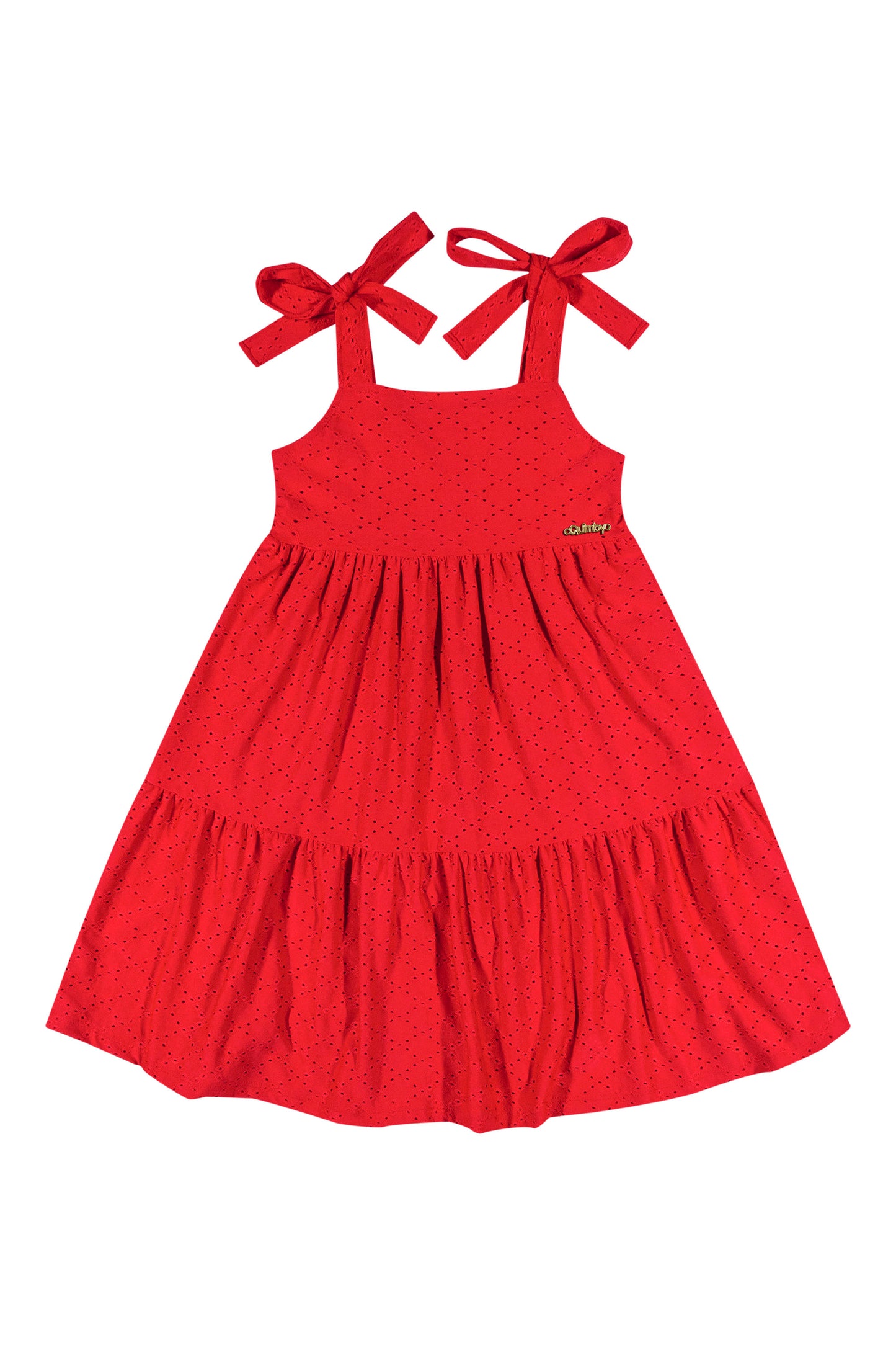 red girls laise dress