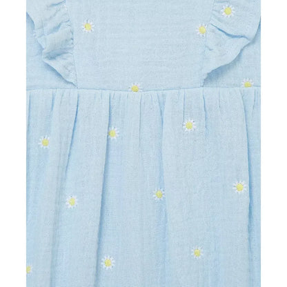 Cotton Gauze Daisy Romper & Headband