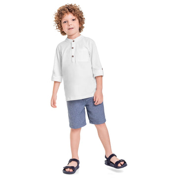 34073 - Set - Single jersey T-Shirt and twill bermuda PEEK A BOO