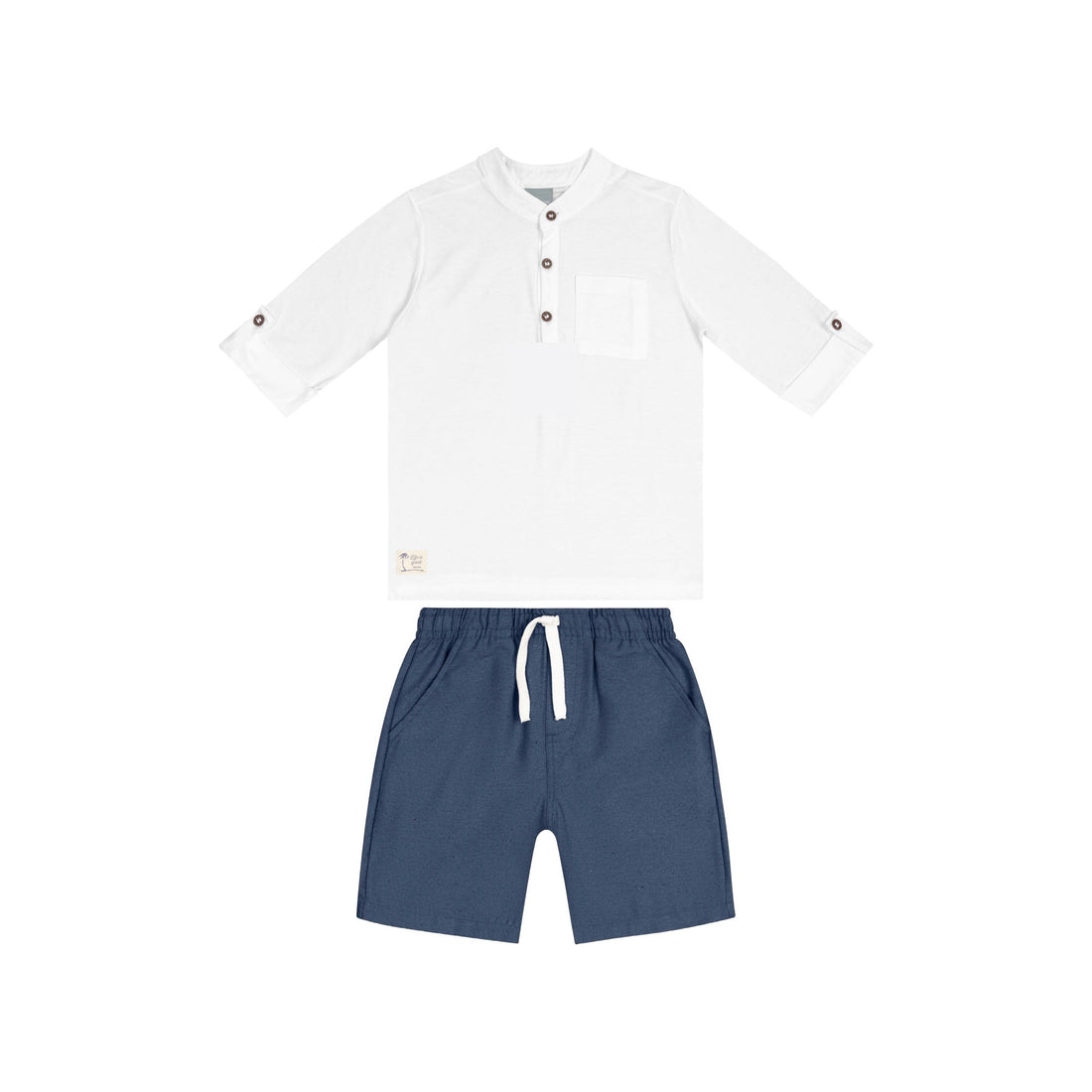 34073 - Set - Single jersey T-Shirt and twill bermuda PEEK A BOO