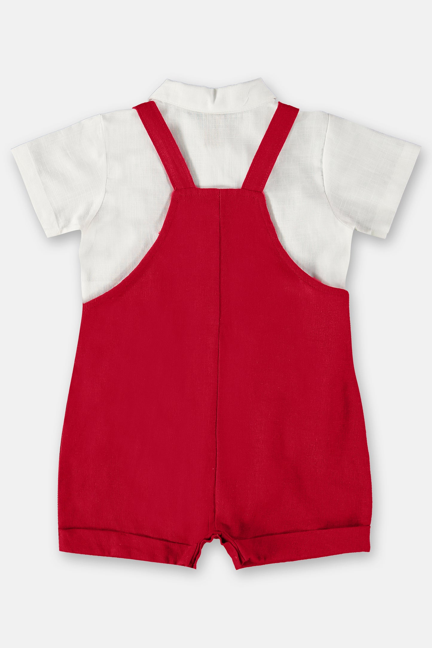 boys set - linen overalls