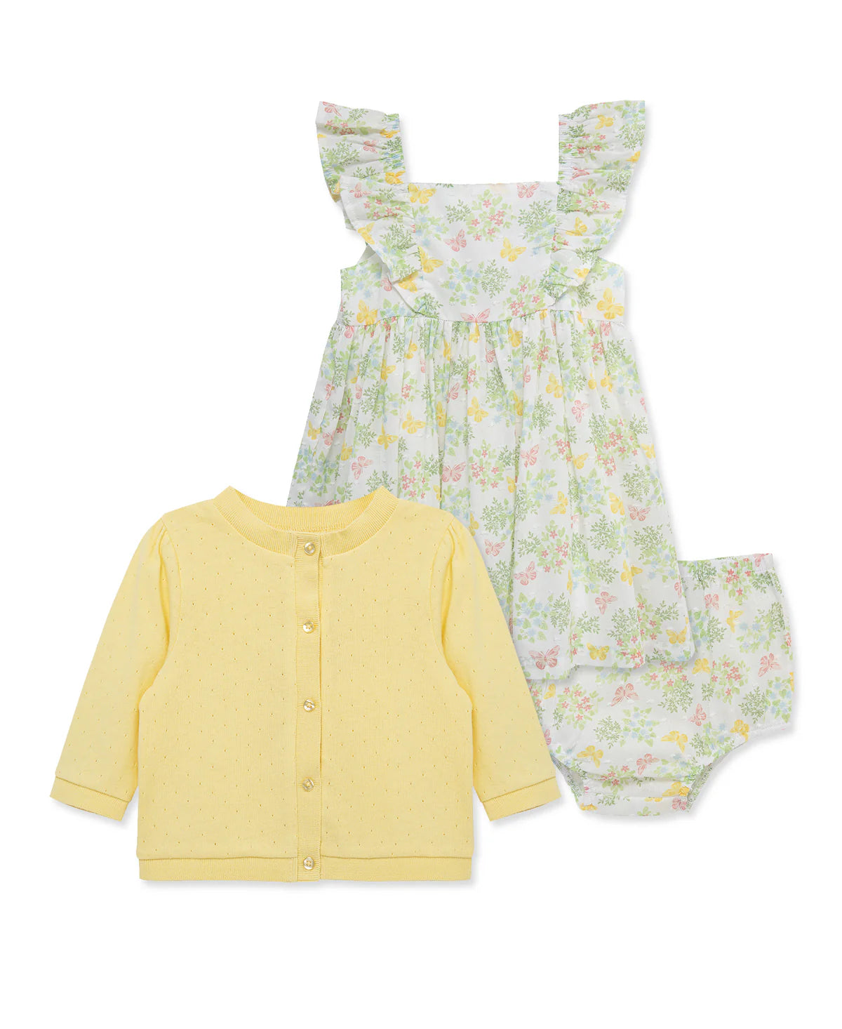 Infant Garden Dress with Cardigan Little Me