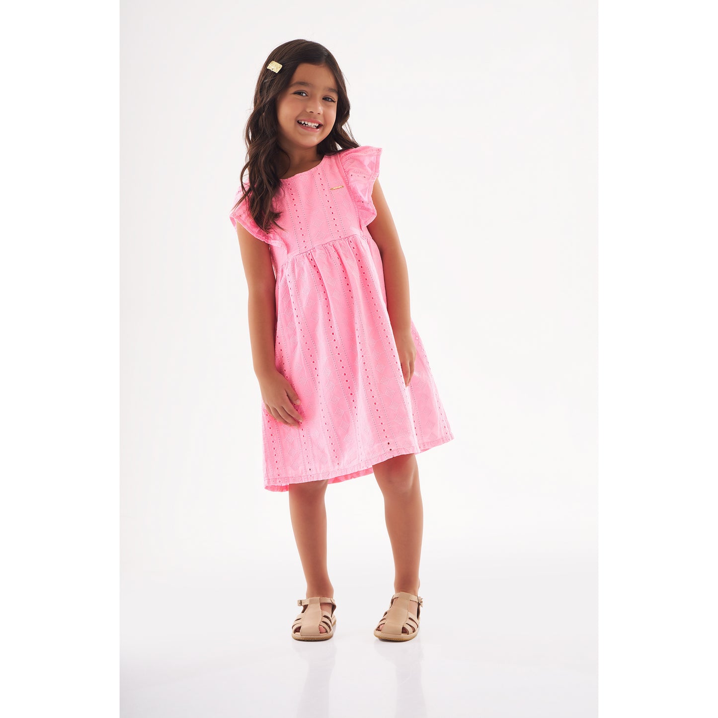 pink laise dress