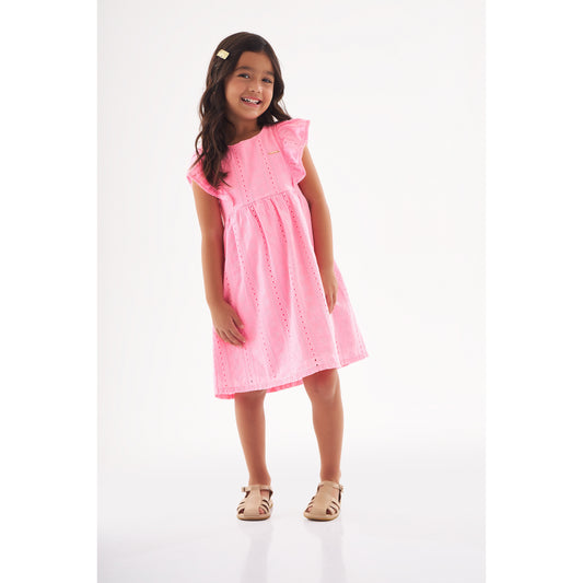 Pink laise dress