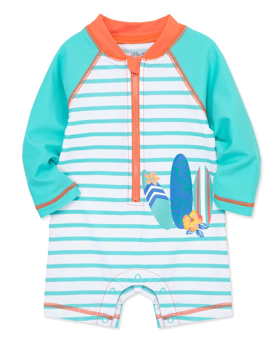 tropical long sleeve infant rashguard suit