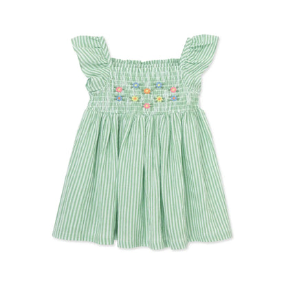 Green Embroidered Sundress with Panty